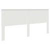 vidaXL Headboard with Headboard White 200 cm Engineered wood