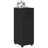 vidaXL Bathroom Cabinet Black 30 x 35 x 80 cm Engineered wood & Metal