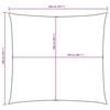 vidaXL Sunshade Sail Oxford Fabric Square 2x2 m Brown