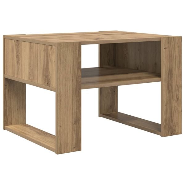 vidaXL Coffee Table Artisan Oak 66 x 53 x 45 cm Engineered Wood
