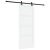 vidaXL Sliding Door ORKDAL 86 x 211 cm Engineered Wood White and Black