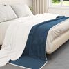vidaXL Throw Blanket Navy Blue 220 x 240 cm Fleece
