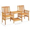 vidaXL Garden Chairs with Tea Table 159x61x92 cm Solid Acacia Wood