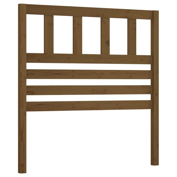 vidaXL Bed Headboard Honey Brown 96x4x100 cm Solid Wood Pine