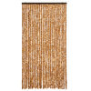 vidaXL Insect Curtain Ochre and White 100x220 cm Chenille