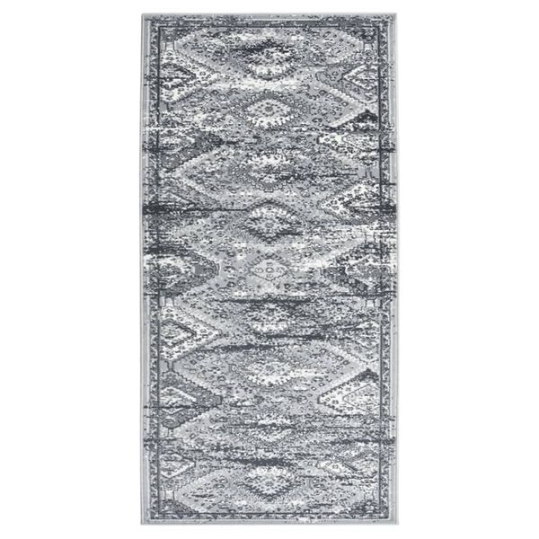 vidaXL Runner Rug BCF Oriental Grey 100x200 cm