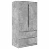vidaXL Wardrobe Concrete Grey 79.5 x 49 x 156 cm Engineered Wood