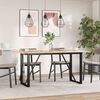 vidaXL Dining Table Legs O-Frame 140x60x73 cm Steel