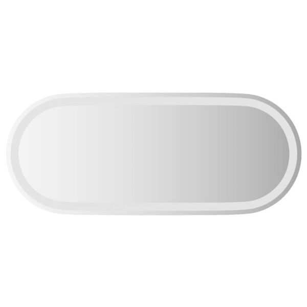 vidaXL LED Bathroom Mirror 90x40 cm Oval