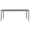 vidaXL Garden Table Grey 200x100x75 cm Solid Wood Acacia
