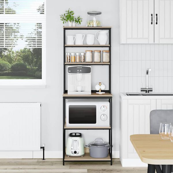 vidaXL Kitchen Shelf Sonoma Oak 60 x 40 x 168 cm Engineered Wood