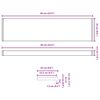 vidaXL Window Sill White 60 x 25 x 4.5 cm PVC