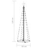 vidaXL Christmas Cone Tree 70 Warm White LEDs Decoration 50x120 cm