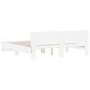 vidaXL Bed Frame with LED without Mattress White 180x200 cm Super King