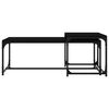vidaXL Coffee Tables 2 pcs Black Engineered Wood