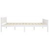 vidaXL Bed Frame without Mattress White Solid Wood Pine 160x200 cm