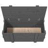 vidaXL Storage Box Grey 91x40.5x42 cm Solid Wood Pine