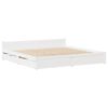 vidaXL Bed Frame without Mattress White 100x200 cm Solid Wood Pine