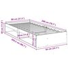 vidaXL Day Bed without Mattress 80x200 cm Solid Wood Pine