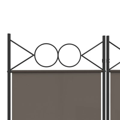 vidaXL 6-Panel Room Divider Anthracite 240x200 cm Fabric