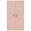 vidaXL Storage Cabinet 2 pcs Pink 80 x 40 x140 cm Steel