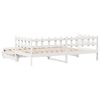vidaXL Daybed with Trundle and Drawers without Mattress White 90x190 cm Single