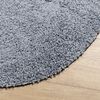 vidaXL Shaggy Rug PAMPLONA High Pile Modern Blue &Oslash; 80 cm