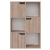 vidaXL Bookshelf Grey Sonoma Oak 60x27.5x88 cm Engineered Wood