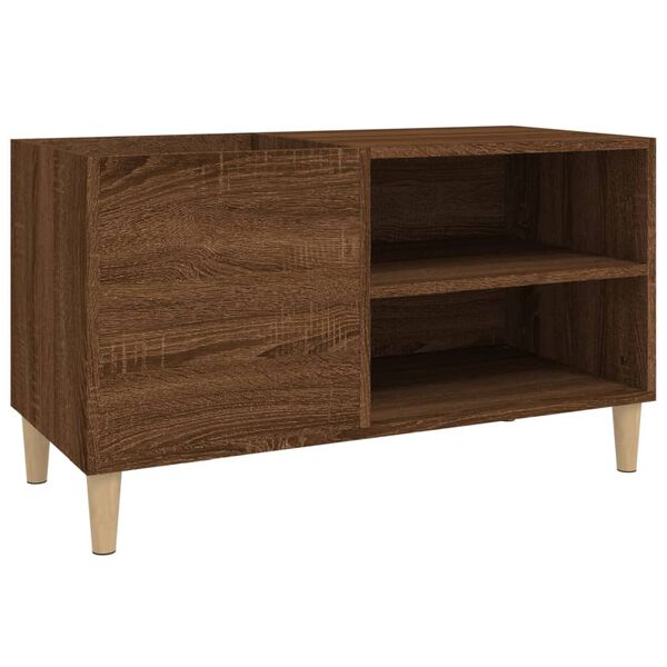 vidaXL Record Cabinet Brown Oak 84.5x38x48 cm Engineered Wood