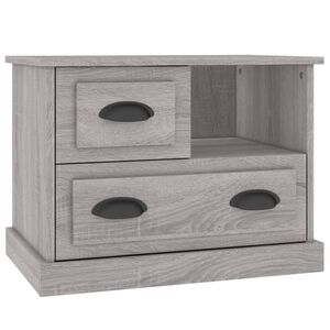 vidaXL Bedside Cabinet Grey Sonoma 60x39x45 cm
