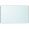 vidaXL Table Top Tempered Glass Rectangular 1000x620 mm