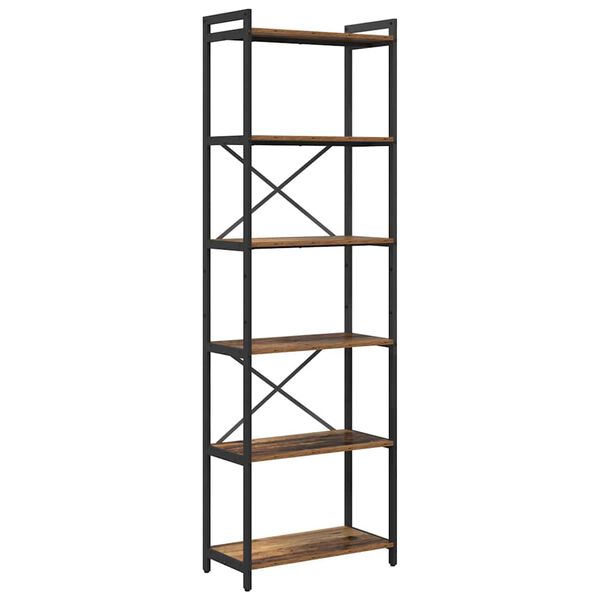vidaXL Bookshelf Old wood 60 x 30 x 190 cm Engineered Wood