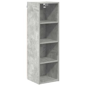 vidaXL Hanging Cabinet with Storage Concrete Grey 30 x 29.5 x 100 cm