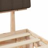 vidaXL Bed Frame with Upholstered Headboard Taupe 180 x 200 cm
