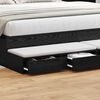 vidaXL Bed Drawers Black Oak 180 x 36.5 x 16.5 cm Engineered Wood