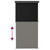 vidaXL Balcony Side Awning 125x250 cm Black