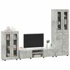 vidaXL TV Cabinet Set with Drawer FLORIN Concrete Grey Engineered Wood