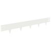 vidaXL Lawn Edging 30 pcs 100 x 15 cm Steel White