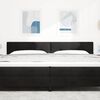 vidaXL LED Headboard with LED Strip Lights Black 200 cm Polyester