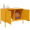vidaXL TV Cabinets 2 pcs Mustard Yellow 68x39x50.5 cm Steel