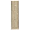 vidaXL Apothecary Cabinet Sonoma Oak 30x41x118 cm Engineered Wood