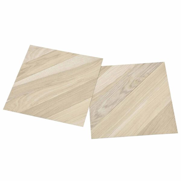 vidaXL Flooring Planks 55 pcs Beige 5.11 m&sup2; PVC