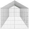 vidaXL Rabbit Cage Silver 600 x 78 x 78 cm Galvanised Steel