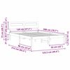 vidaXL Bed Frame with Headboard Wax Brown 120 x 200 cm Solid Pine Wood