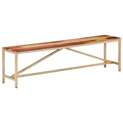 vidaXL Bench 160 cm Solid Sheesham Wood