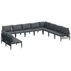 vidaXL Garden Sofa Set Anthracite Steel