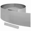 vidaXL Lawn Edging 450 x 25 cm Galvanised Steel Silver