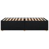 vidaXL Bed Frame without Mattress Black Single Fabric