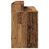 vidaXL Desk with LED Lights Old Wood 120x55x91 cm Engineered Wood
