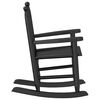 vidaXL Rocking Chairs for Children 2 pcs Black Solid Wood Poplar